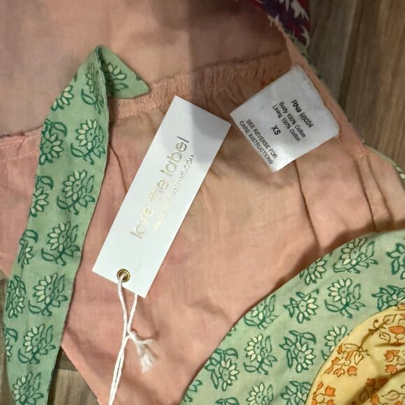 Love The Label Patchwork Cotton Voile Crop Top - Picture 5 of 6